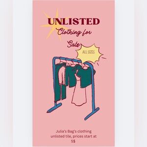 Unlisted Clothing For LIVE SHOW! 👚